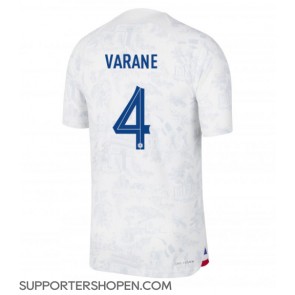 Frankrike Raphael Varane #4 Borta Matchtröja VM 2022 Kortärmad